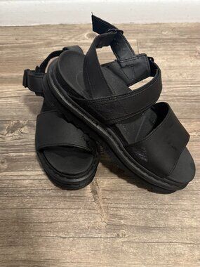 Dr. Martens Black Voss Hydro Sandals
